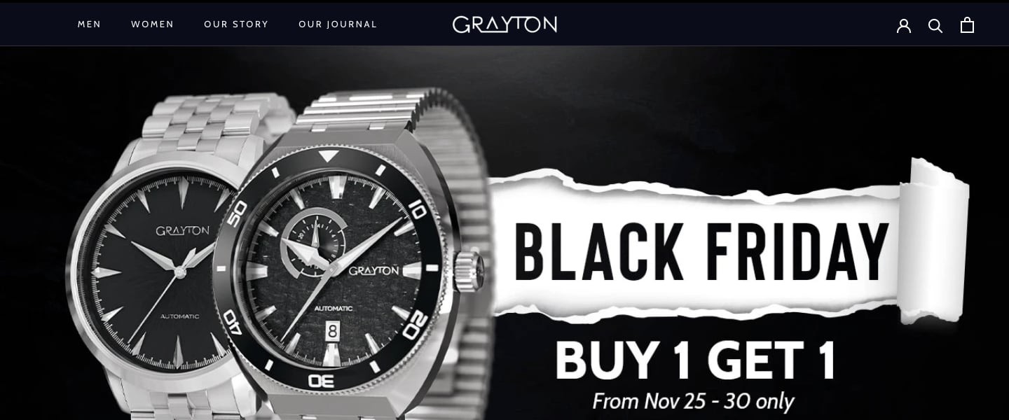 Grayton Automatic Watches homepage