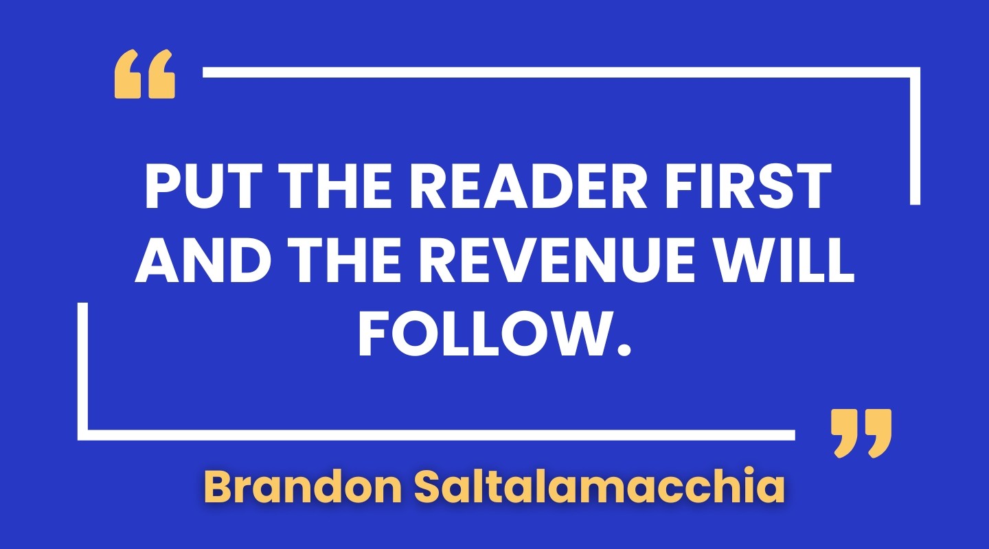 put the reader first