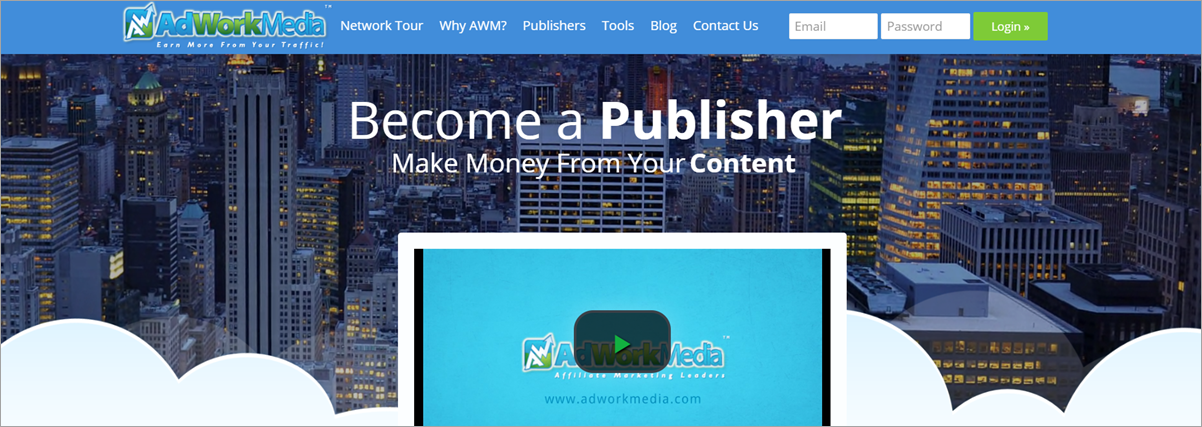 Adwork Media Homepage Screenshot