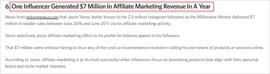 Affiliate Earnings Awin Case Study