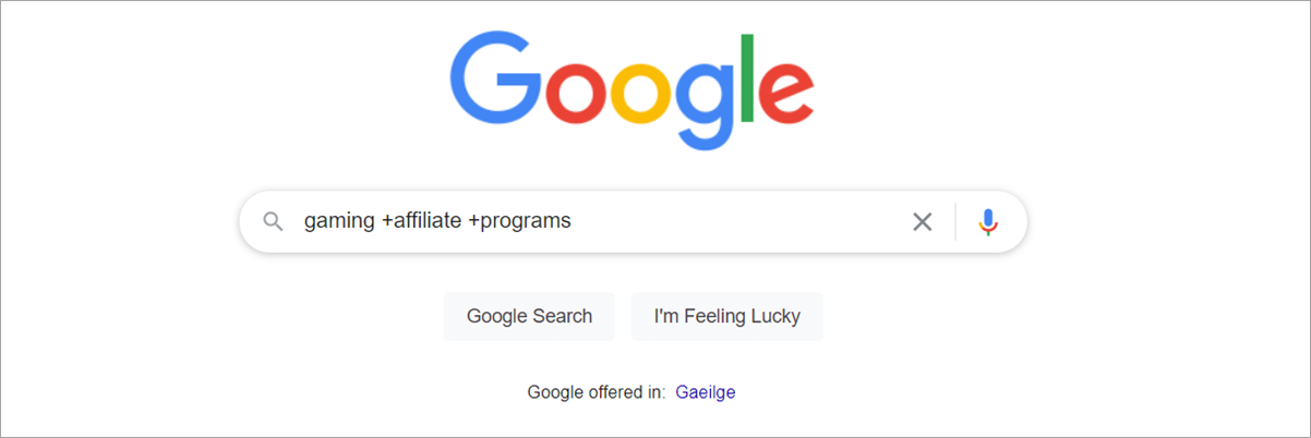 Affiliate Programs + Niche Google Search