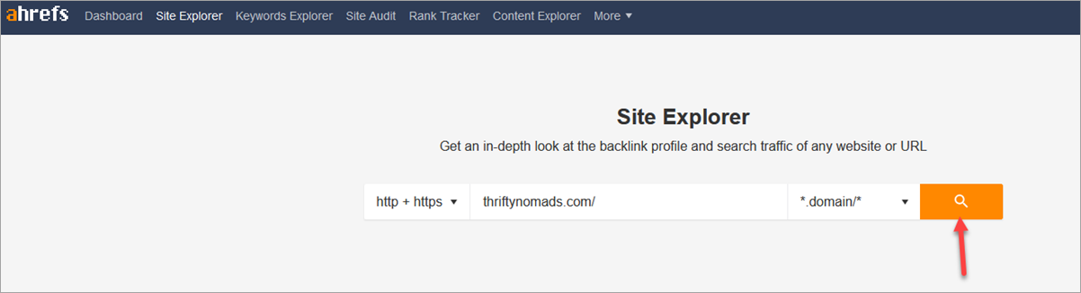 Ahrefs Site Explorer