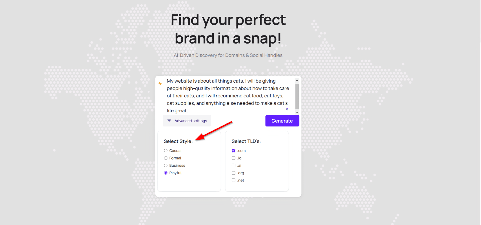 brandsnap domain name style