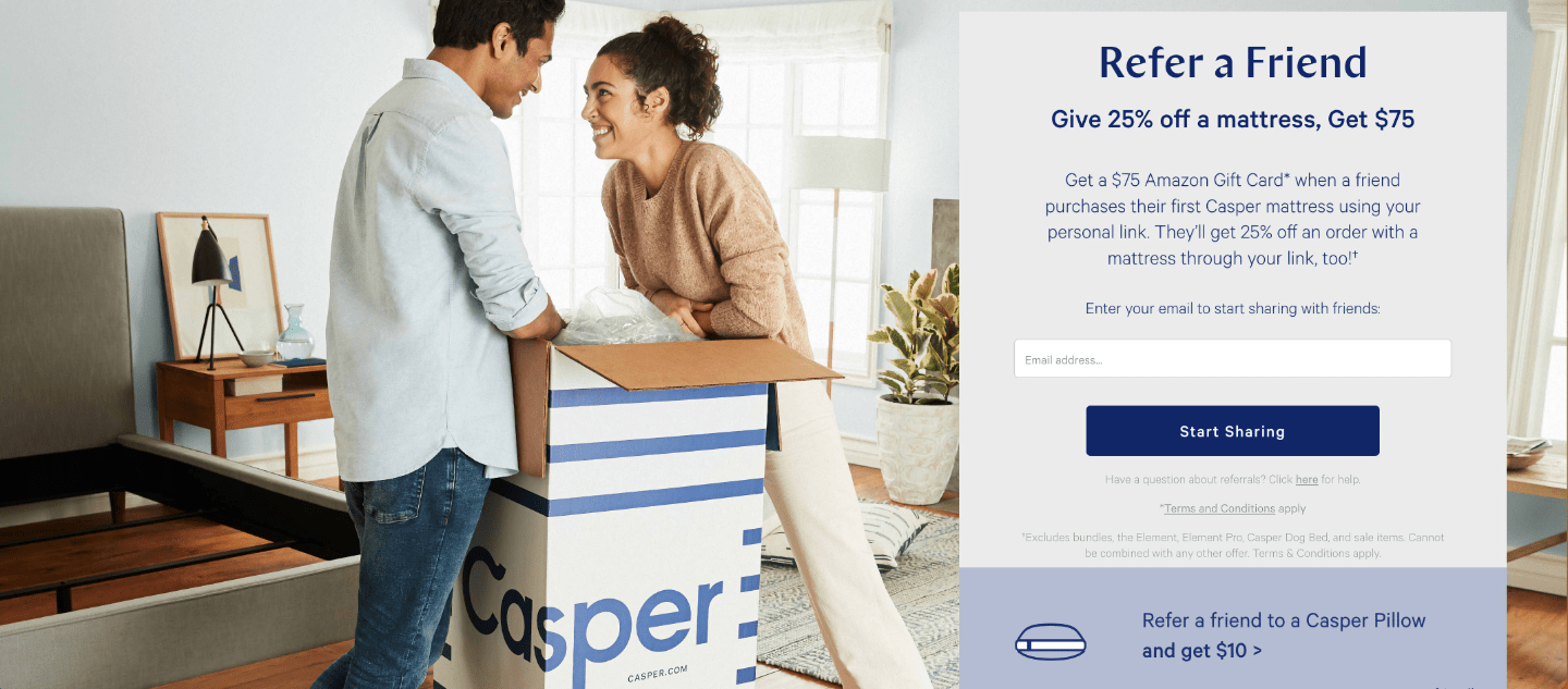 casper referral program