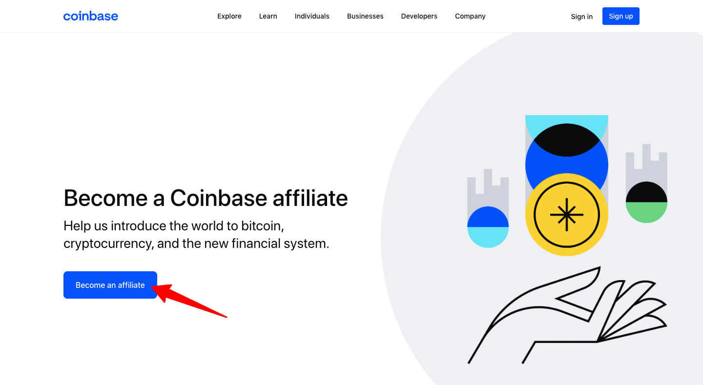 Coinbase Affiliate Program Signup