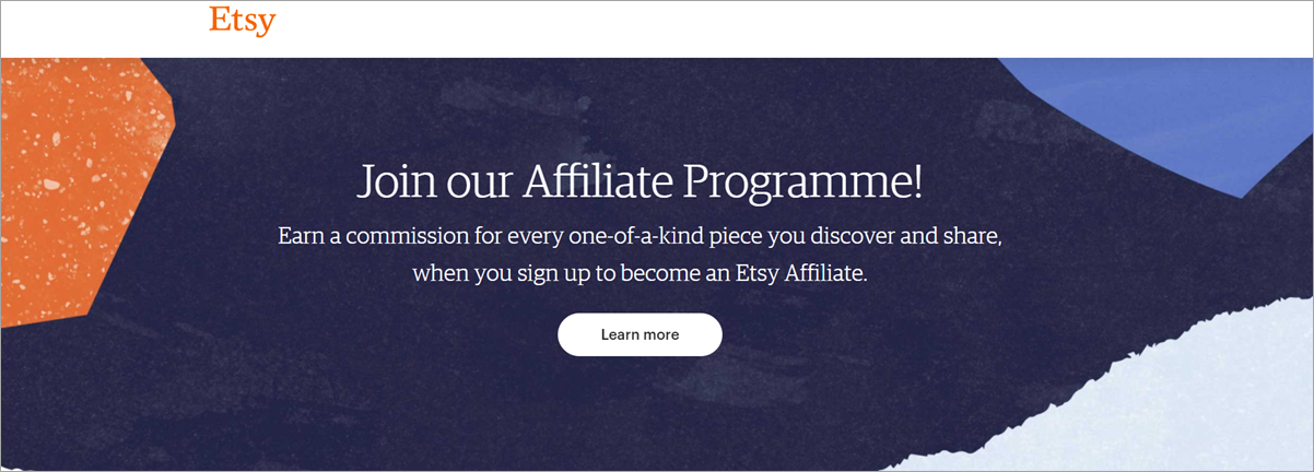 Etsy Afiliate Program Signup