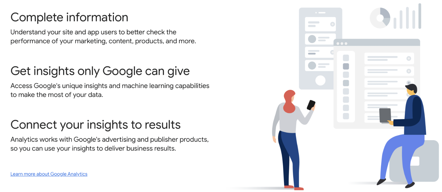 Google Analytics features