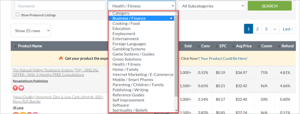 Jvzoo Product Categories