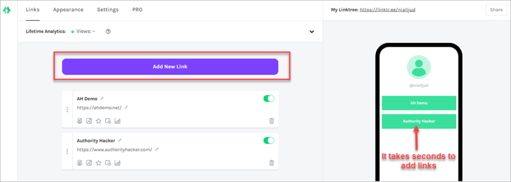 Linktr Ee Link Analytics