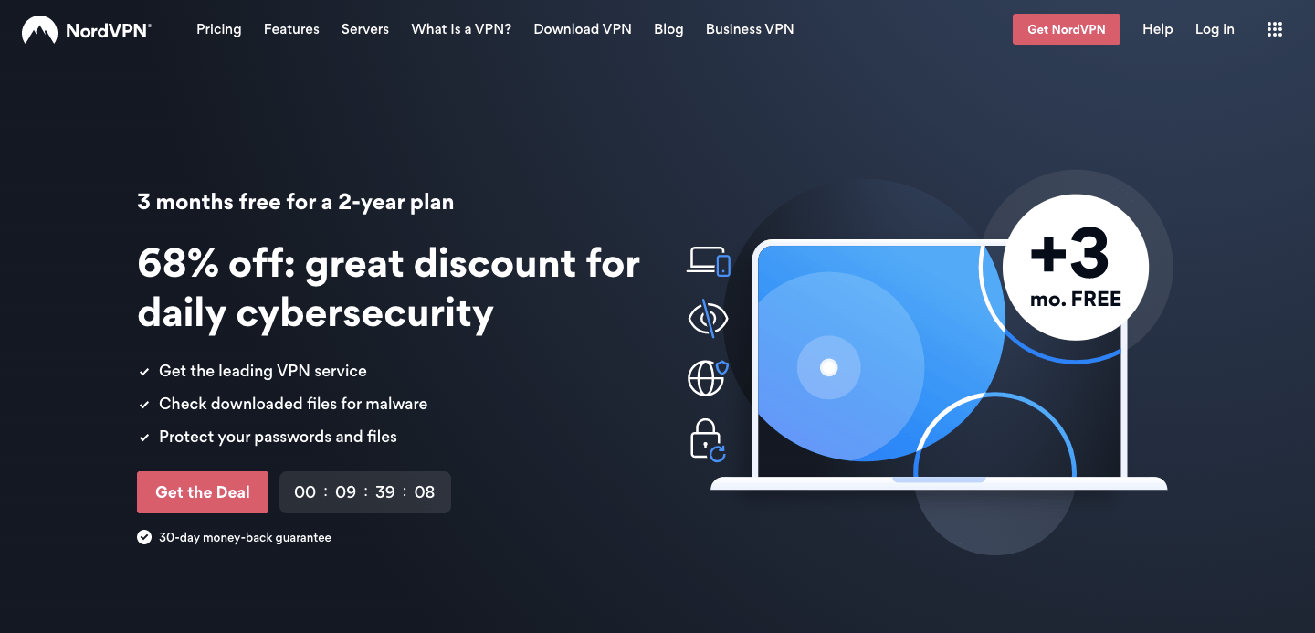 nordvpn homepage