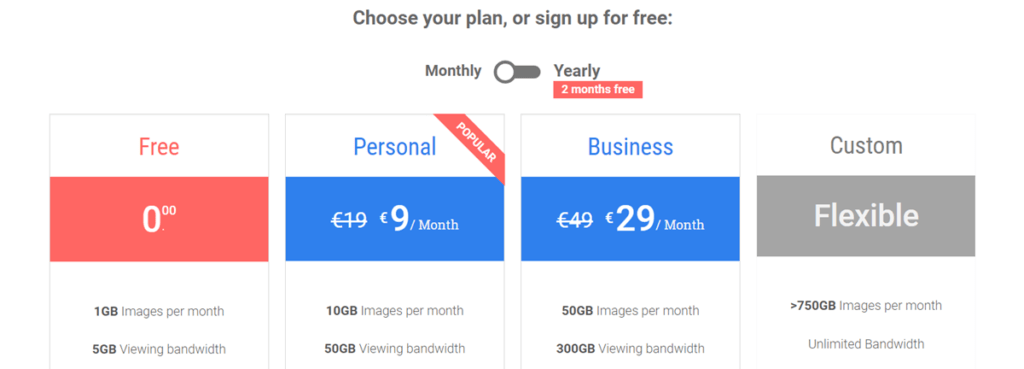 optimole pricing