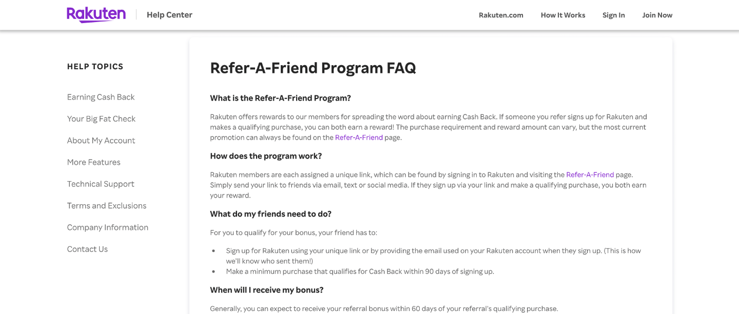 rakuten referral program