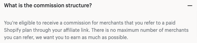 Shopify Commission Structure