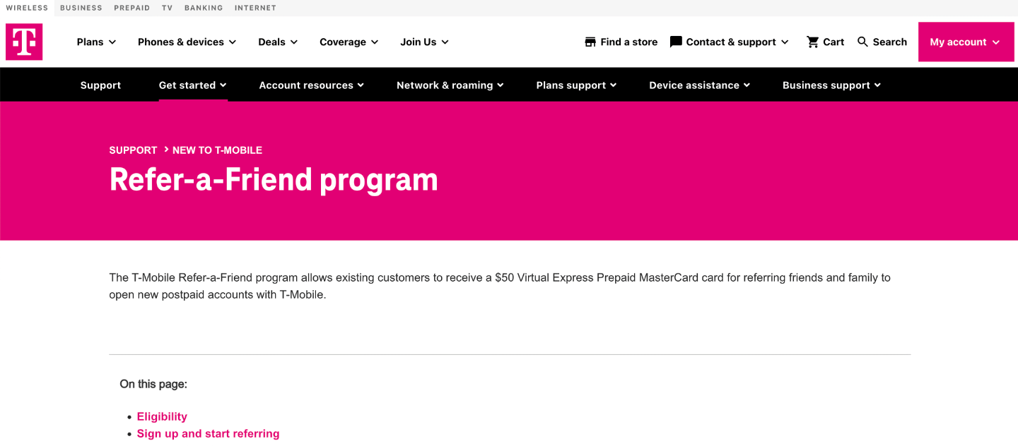 tmobile referral program