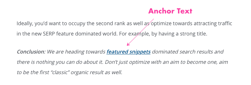 anchor text